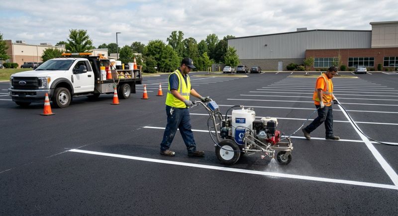 Asphalt Striping in Canton, GA