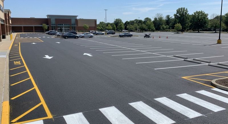 Parking Area Striping in Katy, TX