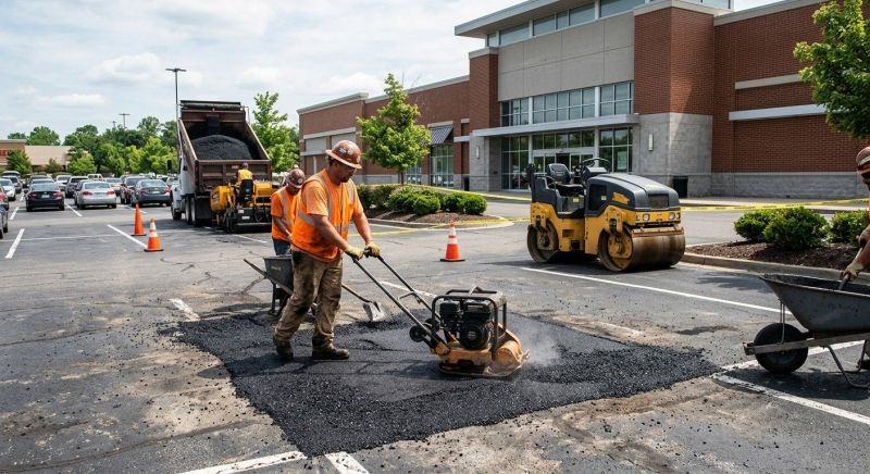 Asphalt Parking Lot Repair in Savannah, GA