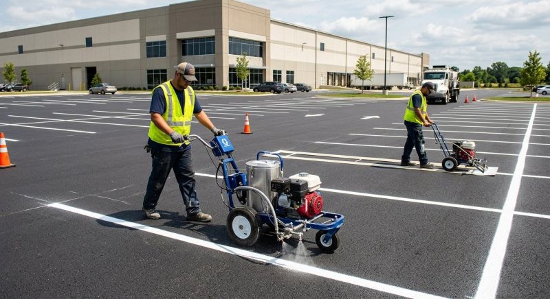 Asphalt Striping in Houston, TX