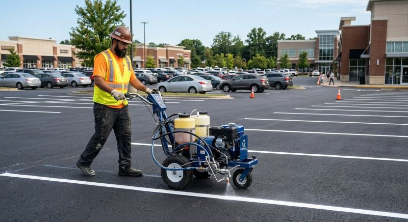 Commercial Asphalt Painting in Orange County, CA
