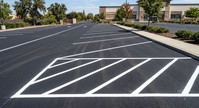 Concrete Parking Lot Striping in Canton, GA