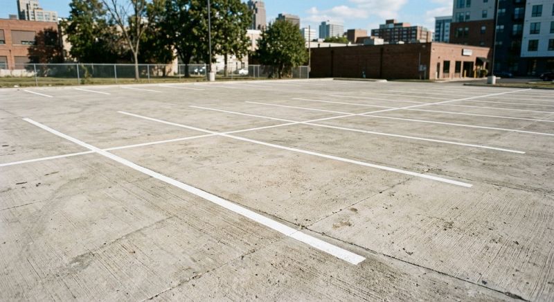 Concrete Parking Lot Striping in Palm Springs, CA