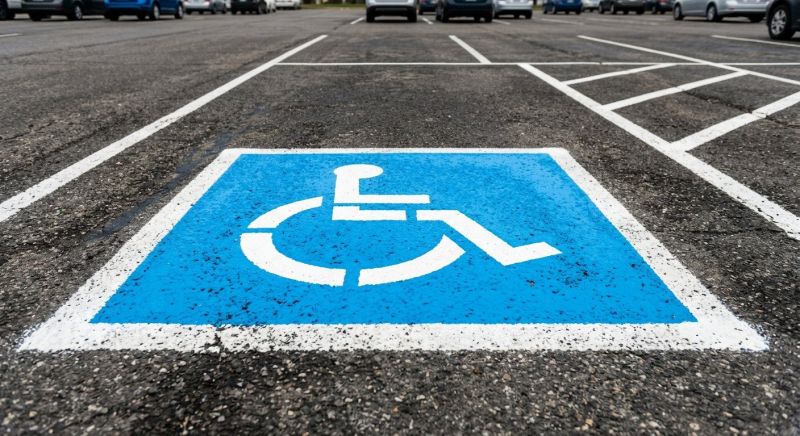 Disability Parking Marking in Palm Springs, CA