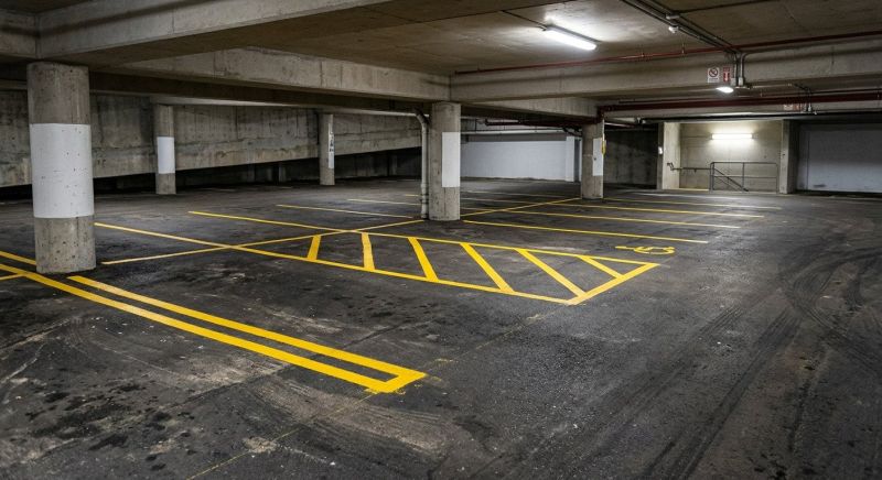 Parking Area Striping in Katy, TX